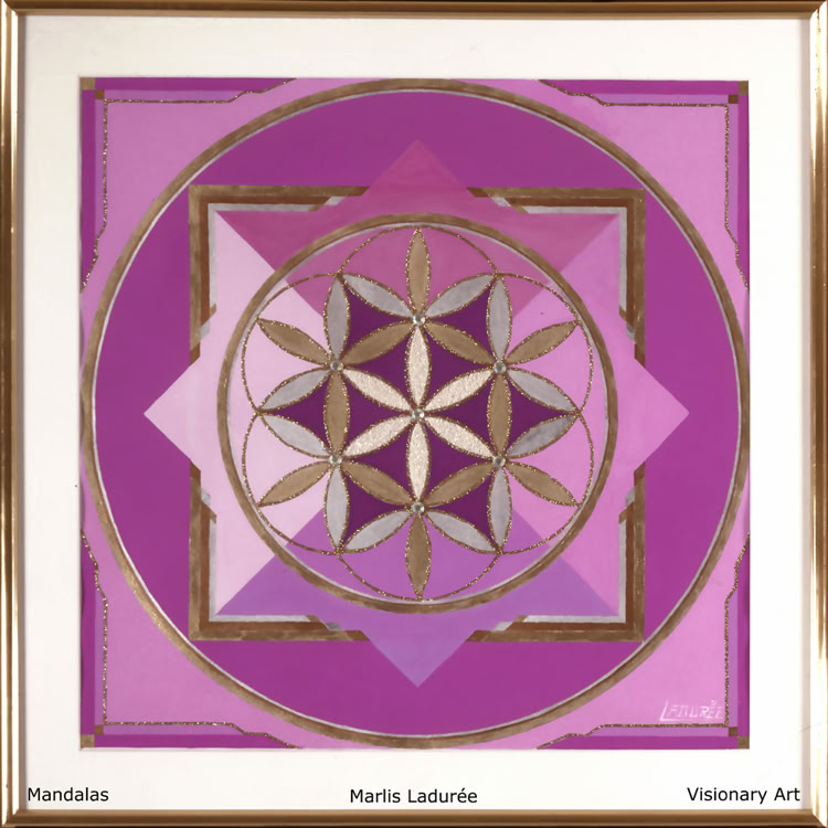 EVOLUTION SPIRITUELLE 60 cm x 60 cm Gouaches on paper, rhinestones.