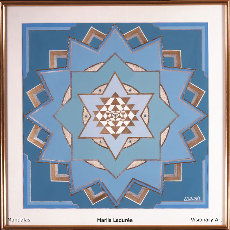 ETERNEL INFINI 60 cm x 60 cm Gouaches on paper, rhinestones.