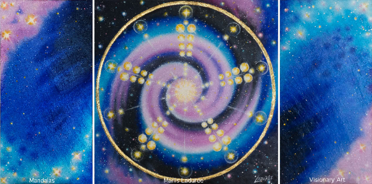 Vimana Sundara 100 cm x 100 cm Glaze, oil on canvas Gold leave, crystals