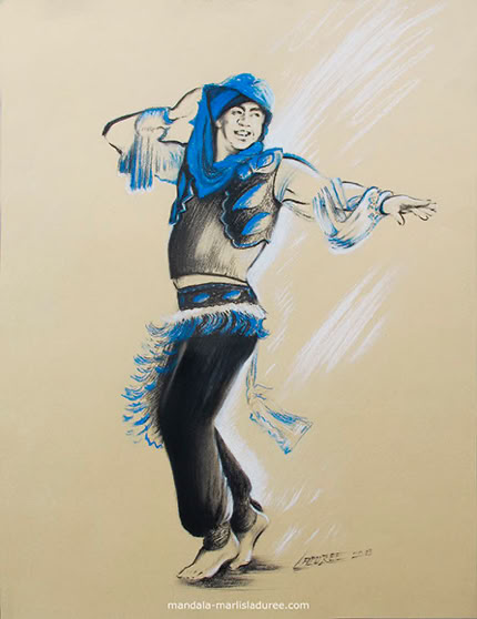 Mayodi le Magnifique Dry pastels 65 x 50 cm 2013.