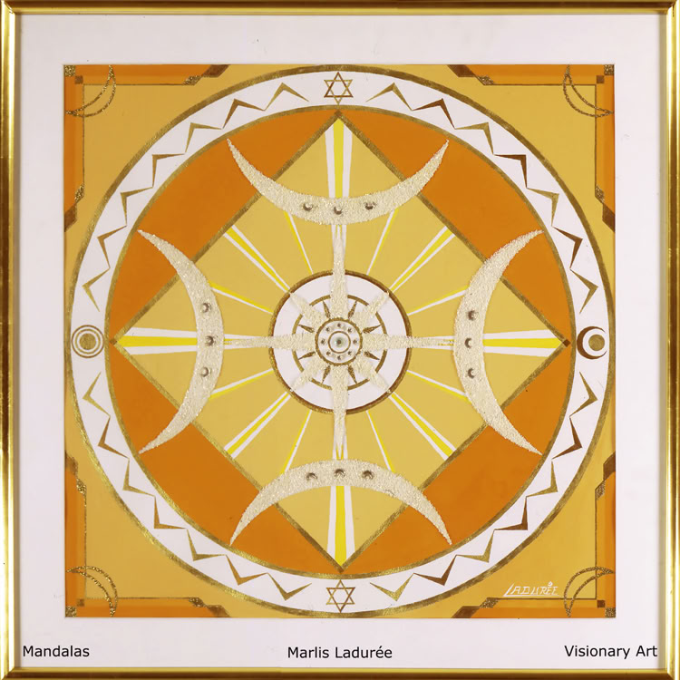 DIVINE ADORATION 60 cm x 60 cm Gouaches on paper, stass.