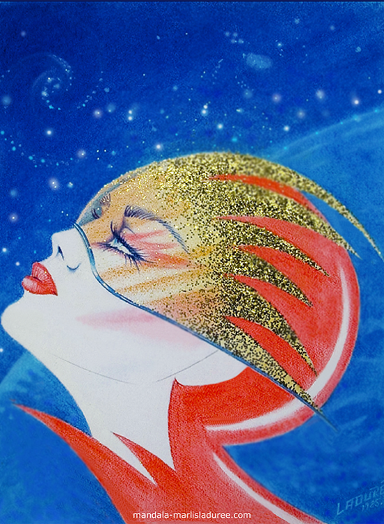 Venus Dry pastels on canson 37 x 28 cm 1985