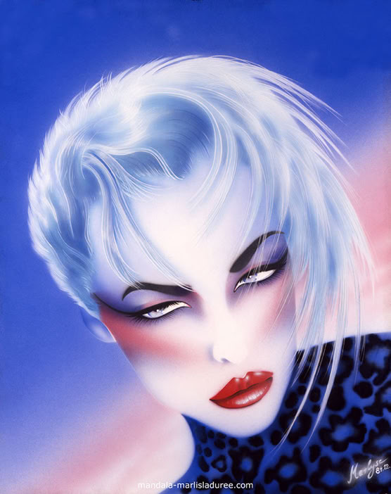 Panthera Air Brush Acrylique sur contrecollé 100 x 75 cm 1984